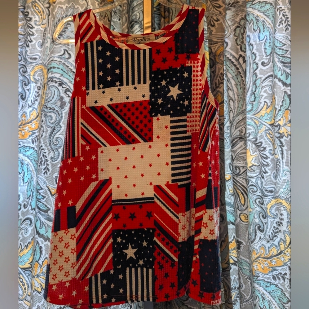 Patriotic Patchwork Tank Top